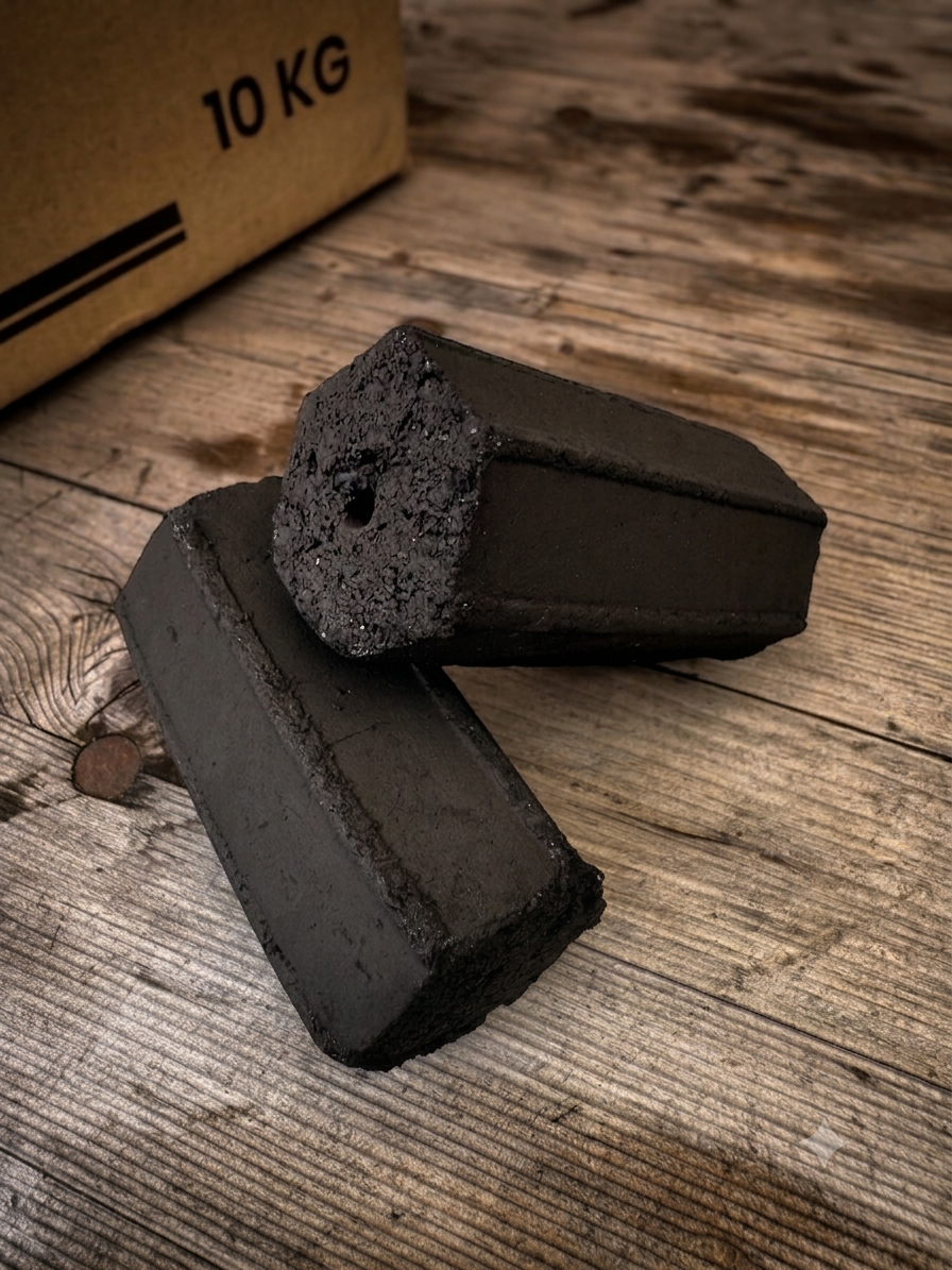 Ay Coco BBQ Kokosnusskohle Briketts, Nahaufnahme